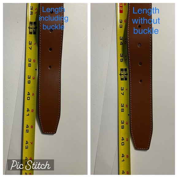 Van Heusen Mens Tan “Buff Split Leather” Belt, Size 34, NWT - Picture 5 of 8